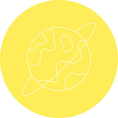 Globe single vector illustration icon