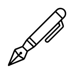 Fototapeta premium Fountain pen drawing tool for calligraphy writing art design and illustration work