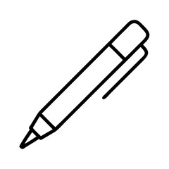 Fototapeta premium Pen vector icon illustration symbol for writing drawing and office stationery needs