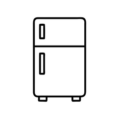 Refrigerator freezer appliance outline drawing for kitchen and home appliances use