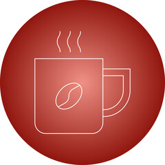 Coffee Cup single vector illustration icon