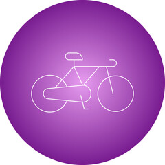 Cycling single vector illustration icon