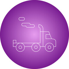 Trailer single vector illustration icon