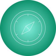 Compass single vector illustration icon