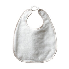 Blank baby bib mockup for creative design projects graphic template studio setting minimalist style