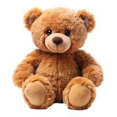 Obraz premium Brown teddy bear isolated on transparent background 