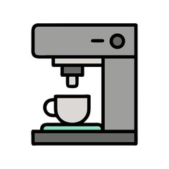 Coffee Machine Cup Break Icon Design