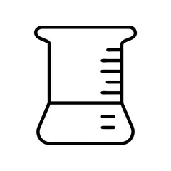 Erlenmeyer flask science lab equipment chemistry beaker experiment laboratory icon