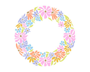 Groovy Daisy Flowers. Hippie Retro Style for Card, Graphic Design, Web Design. Vector