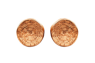 Fototapeta premium Insulated copper cable with exposed ends.