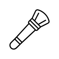 Fototapeta premium Illustration of a makeup brush for applying cosmetics and beauty products tool