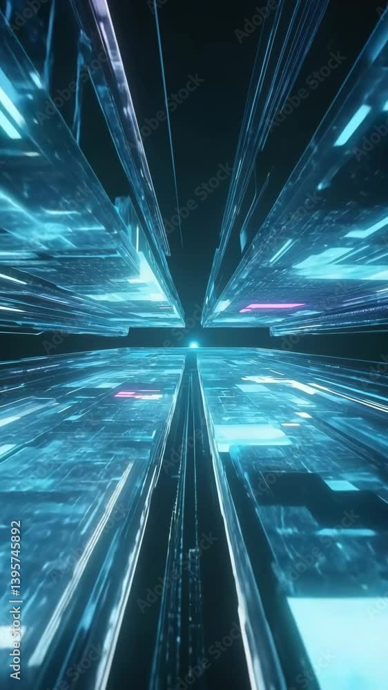 Poster ultra futurist tech abstract background, where dynamic holographic grids,