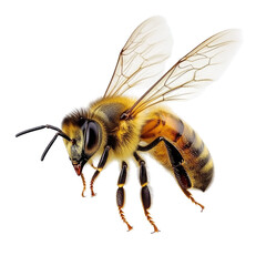 Bee on transparent background