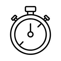 Obraz premium Stopwatch timer icon vector illustration for time management and productivity tool