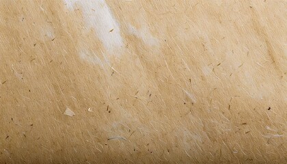 Recycled Brown Kraft Paper Texture with Natural Fibers and Subtle White Marks for Copy Space