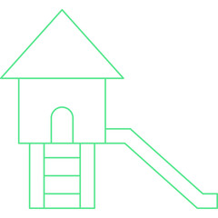 Slide single vector illustration icon