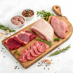 Premium Meat Cuts: Butcher Shop Image