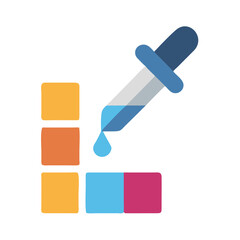 Color Swatches Eyedropper Tool Icon Design