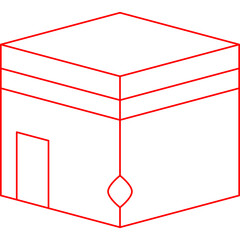 Holy Place single vector illustration icon