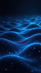 Vagus Nerve Stimulation - Neurological Concept Imagery with Wavy Patterns and Light Blue Hues.