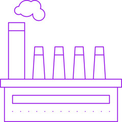 Factory single vector illustration icon