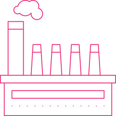 Factory single vector illustration icon
