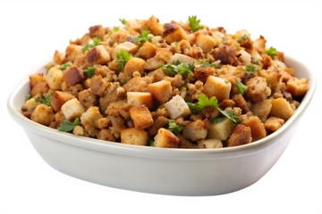 : turkey-stuffing isolated on white background PG