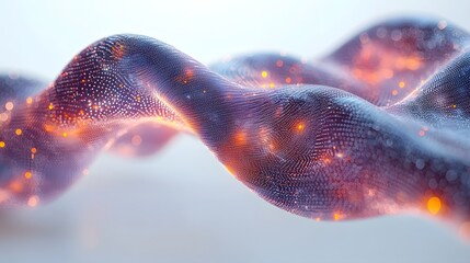 Luminous data graph representing the complexity and evolution of information