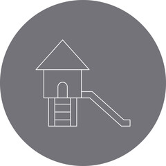 Slide single vector illustration icon