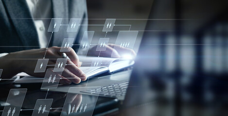 Managing structures in business.