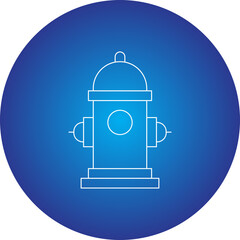 Fire Hydrant single vector illustration icon