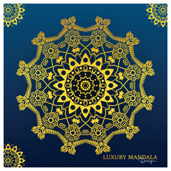 Gold-Themed Mandala Vector – Perfect for Invitations, Packaging & Art