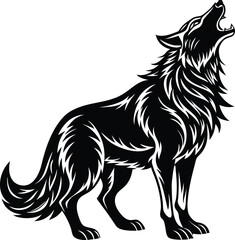 wolf vector illustration