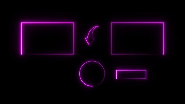 Subscribe button and outro for gaming and video channels Youtube End screen animation. neon glowing end screen