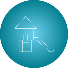 Slide single vector illustration icon