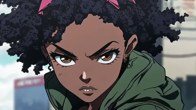 Yasmin from Yasuke Anime Series, Close-up Portrait