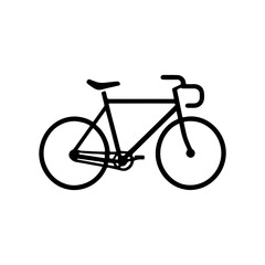 Fototapeta premium Modern Bicycle Icon for Cycling and Outdoor Adventure Themes
