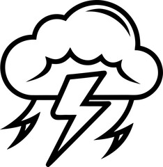 weather resistance line art vector image on transparent background