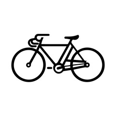 Fototapeta premium Bicycle Icon for Transportation and Eco-Conscious Websites