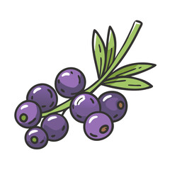 acai berry icon, acai berry vector illustration-simple illustration of acai berry, perfect for acai berry logos and icons
