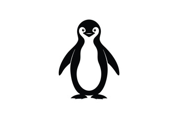 penguin on white background