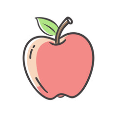 apple icon, apple vector illustration-simple illustration of apple, perfect for apple logos and icons
