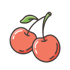capulin cherry icon, capulin cherry vector illustration-simple illustration of capulin cherry, perfect for capulin cherry logos and icons
