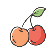 capulin cherry icon, capulin cherry vector illustration-simple illustration of capulin cherry, perfect for capulin cherry logos and icons