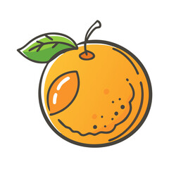orange icon, orange vector illustration-simple illustration of orange, perfect for orange logos and icons