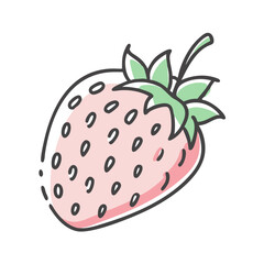 pineberry icon, pineberry vector illustration-simple illustration of pineberry, perfect for pineberry logos and icons