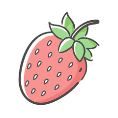 pineberry icon, pineberry vector illustration-simple illustration of pineberry, perfect for pineberry logos and icons