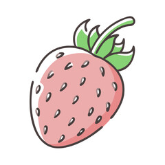pineberry icon, pineberry vector illustration-simple illustration of pineberry, perfect for pineberry logos and icons