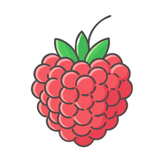 raspberry icon, raspberry vector illustration-simple illustration of raspberry, perfect for raspberry logos and icons
