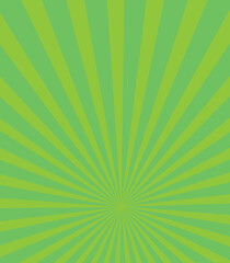 Abstract sun ray green star burst background.